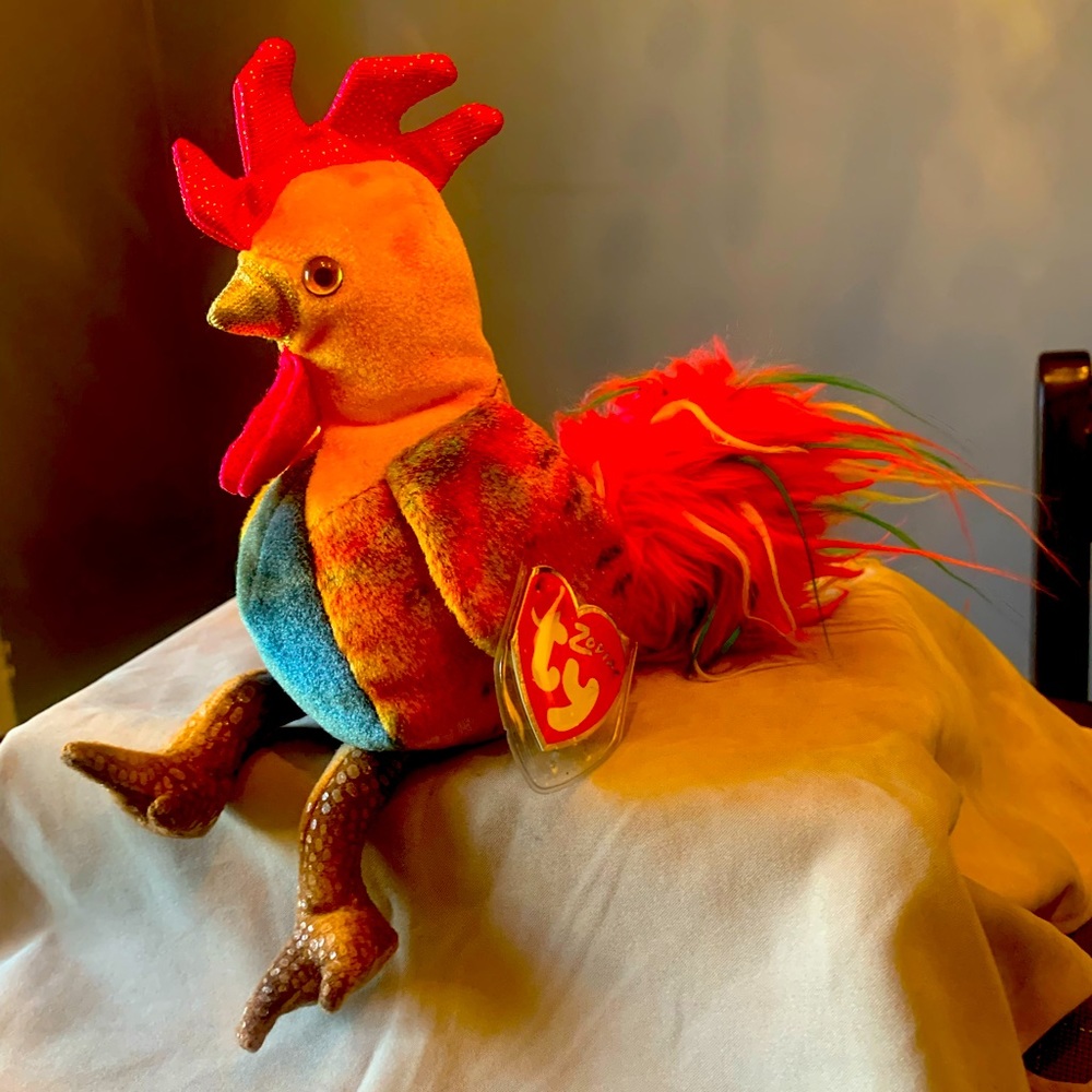 Zodiac Rooster Beanie Baby